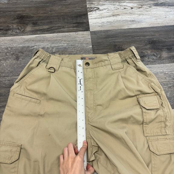 5.11 Tactical Taclite Pro Tan Khaki Mens 32x32 Ripstop Cargo Utility Work Pants - Picture 14 of 16